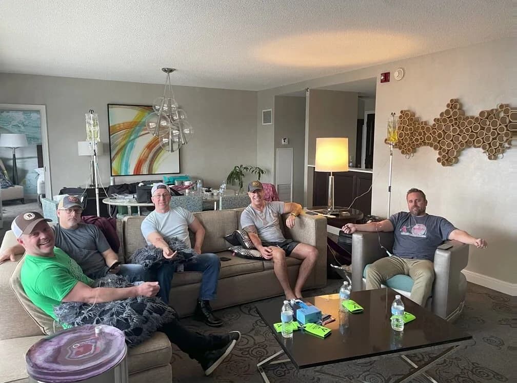 Bachelor party group celebrating in Scottsdale Arizona