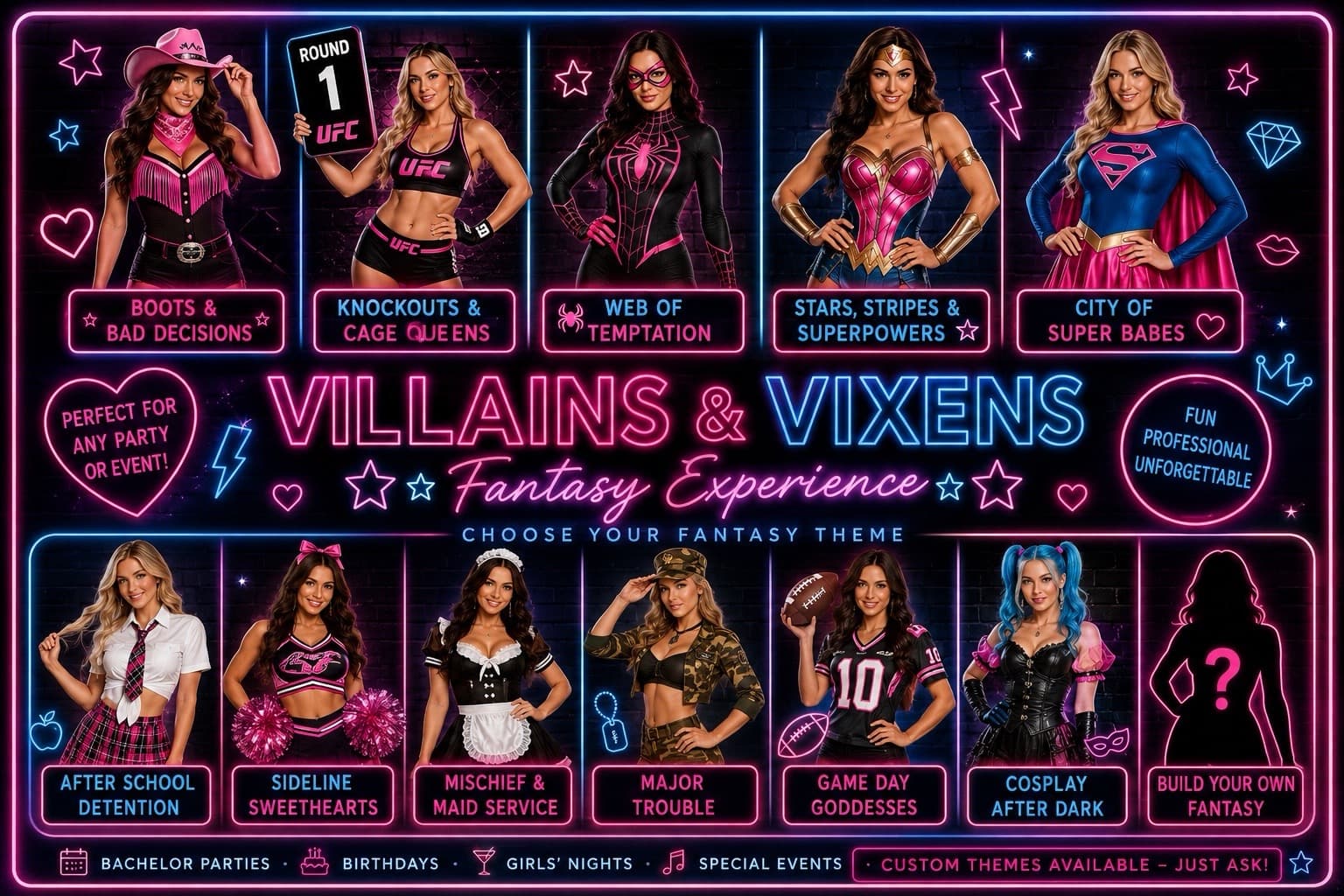 Villains & Vixens exotic dancer package in Scottsdale